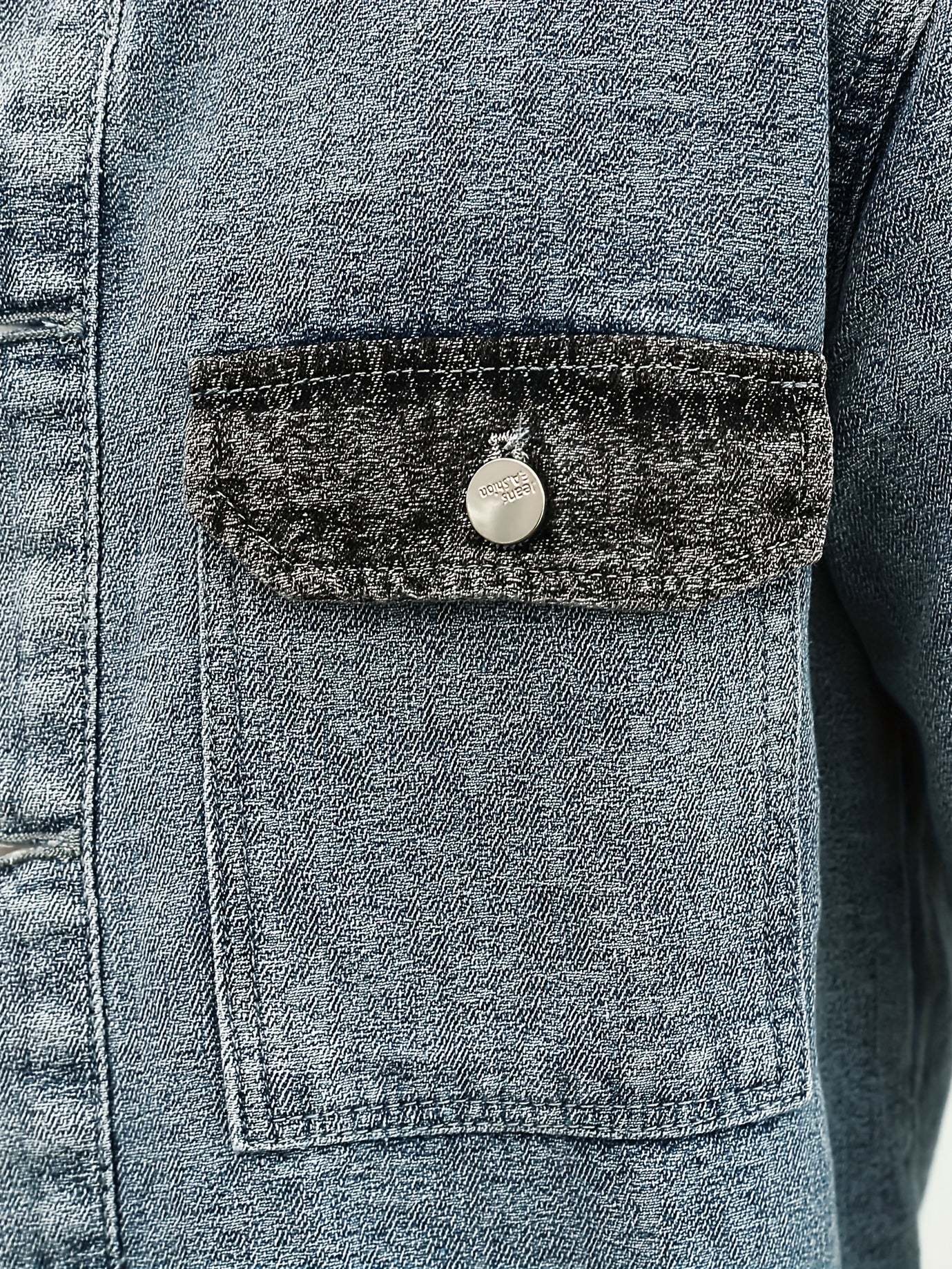 Men's Denim Jacket Lapel Button Up Coat Spring Fall