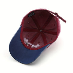 Eagle Embroidered Baseball Cap Vintage Letters Sun Hat