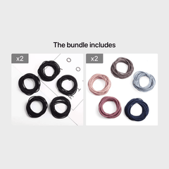 100pcs Multicolor Elastic Hair Ties Rubber Band Women Girls Hair Accessories