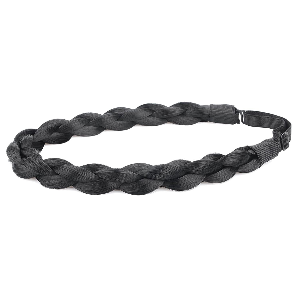 Synthetic Hair Braided Headband Chunky Braids Stretch Hairpiece