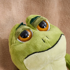 Lifelike Large Eyes Frog Plush Toy - 38 Green Frog Doll
