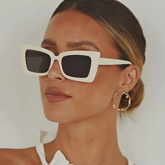Rectangular Butterfly Vintage Sunglasses Women's Driving Climbing Eyeglasses