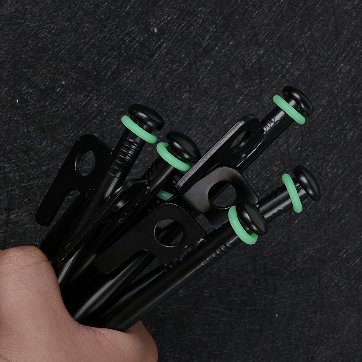 10pcs Night Luminous Green Camping Nail for Easy Setup and Visibility