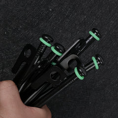 10pcs Night Luminous Green Camping Nail for Easy Setup and Visibility