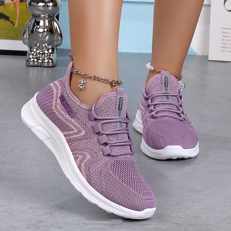 Soft Thick Sole Mesh Breathable Woven Shoes for Outdoor School Travel Walking