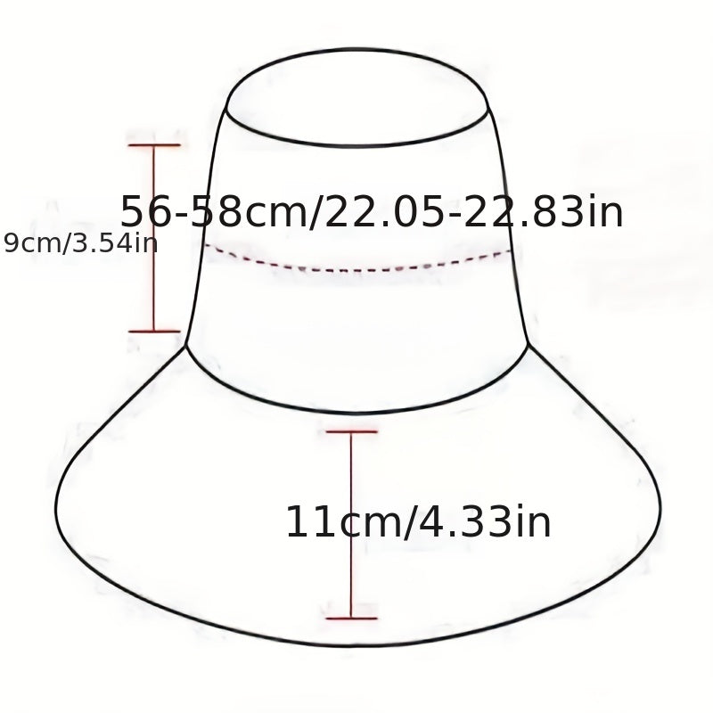 Reversible Solid Bucket Hat Casual Basin Hats Unisex Sunscreen Fisherman Cap