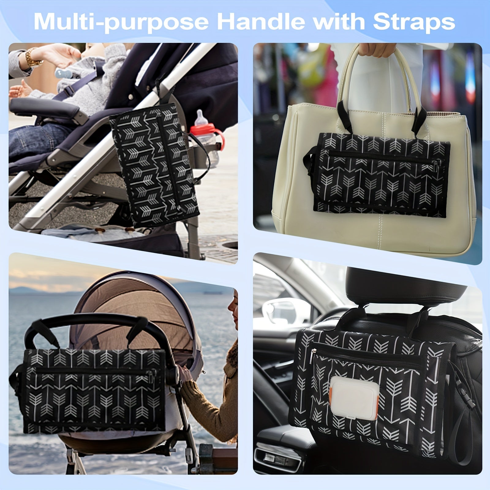Portable Changing Pad Mother Baby Bag Waterproof Diaper Pad