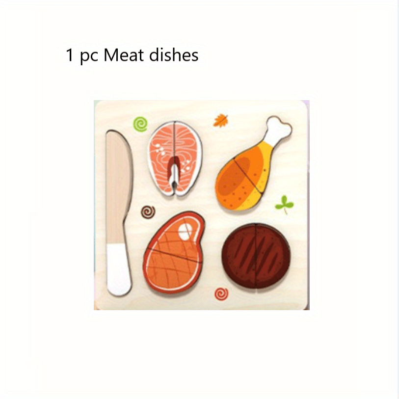 Wooden Vegetables Fruits Cut Kitchen Toys