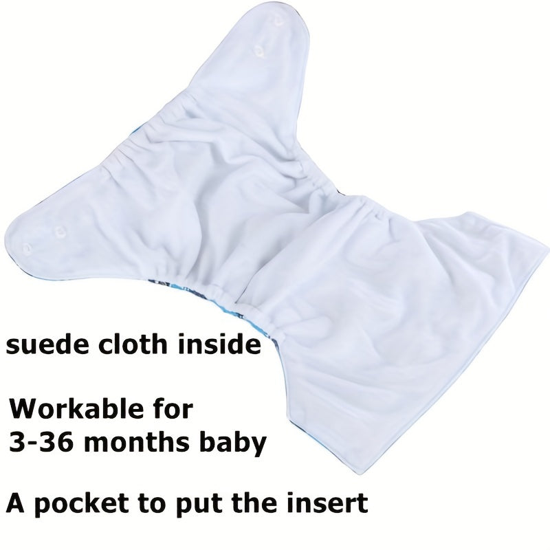 Newborn Cloth Diapers Suede Lining Leak Proof 3-15kg Baby
