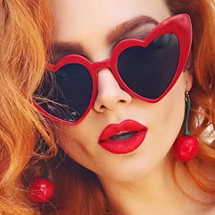 Heart Shaped Sunglasses Vintage Cat Eye Style Kurt Cobain Glasses