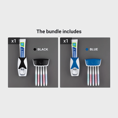 Automatic Toothpaste Dispenser and Toothbrush Holder