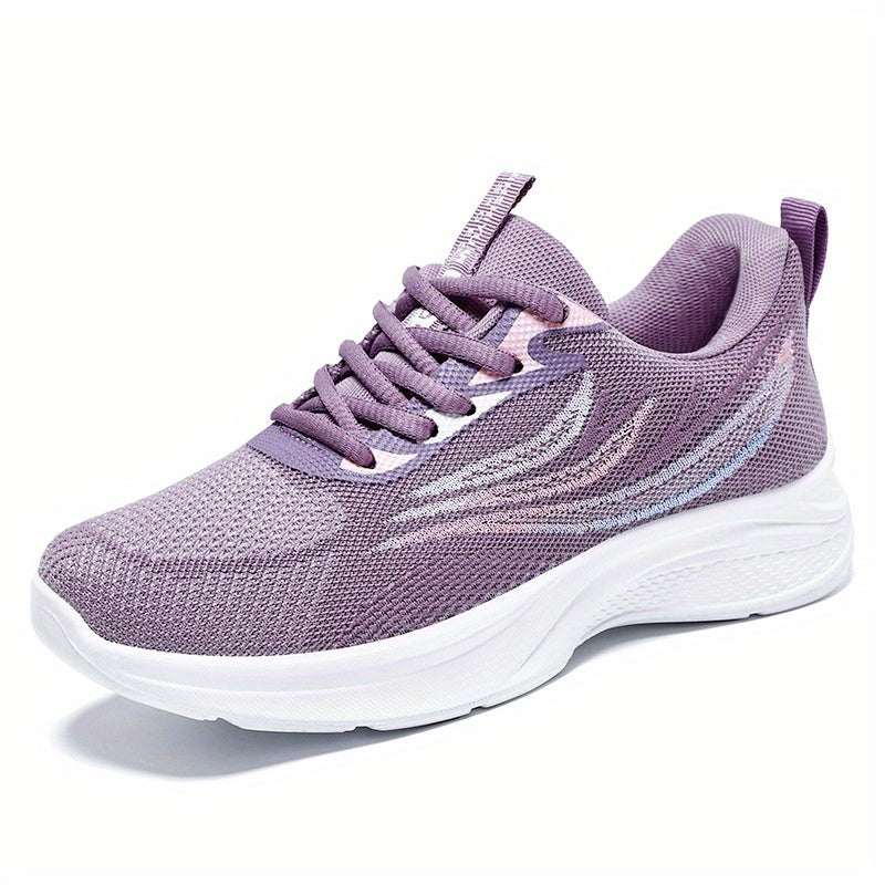 Women's Knit Sports Shoes Breathable Low Top Running Casual Gym Tennis Sneakers