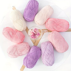 100M Soft Crocheting Yarn For Hand Knitting Fingering Sock Yarn