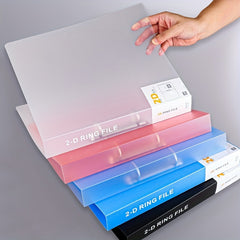 4 Ring Binder Covers Folder D Clip A4 Document Organizer Transparent Binder
