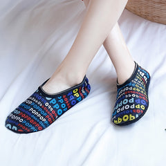 Letter & Leopard Print Low Cut Socks