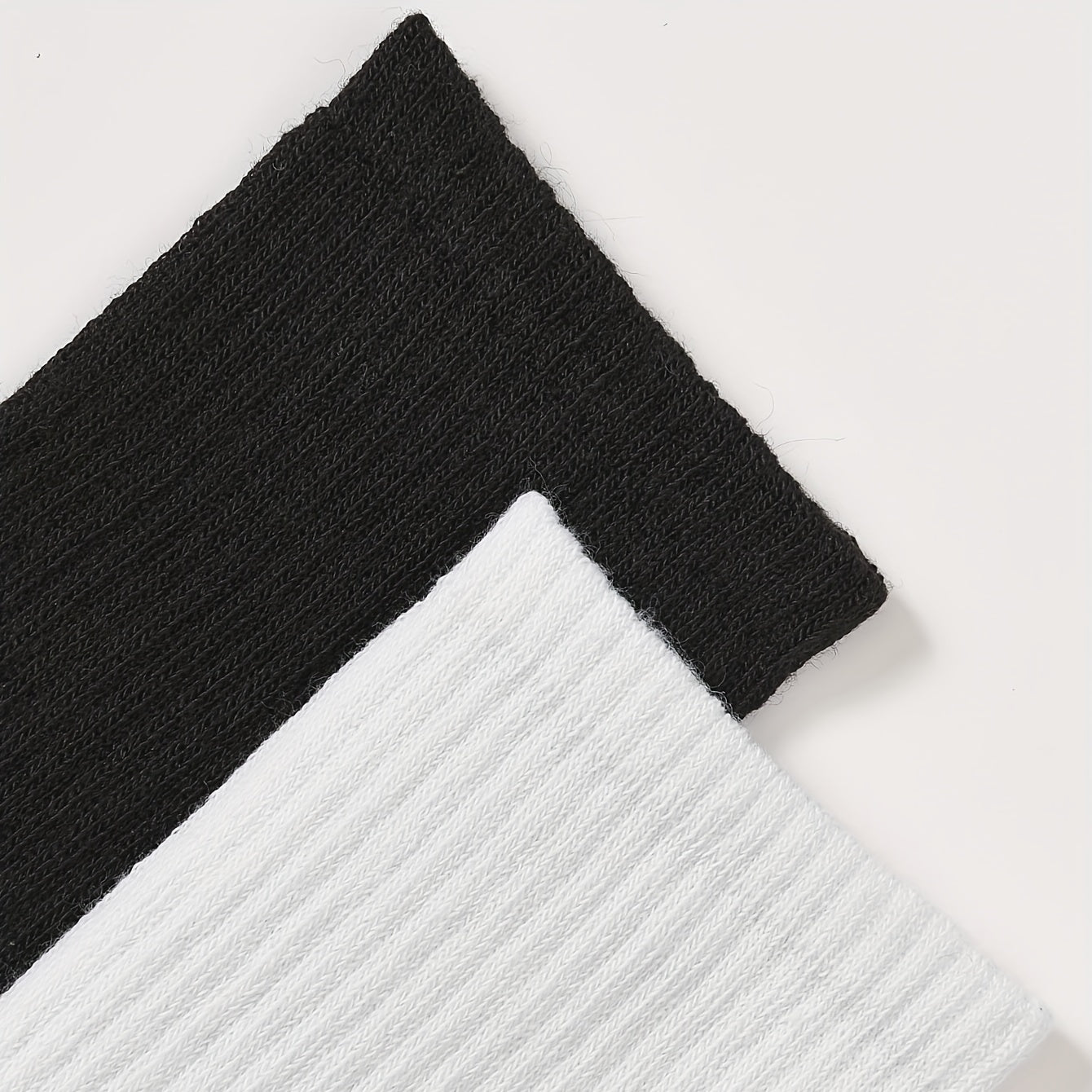 10 Pairs Ribbed Socks Soft Women's Mid Tube Stockings Hosiery