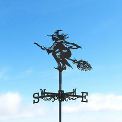 Stainless Steel Weather Vane Magic Broom Shape Metal Weathercock