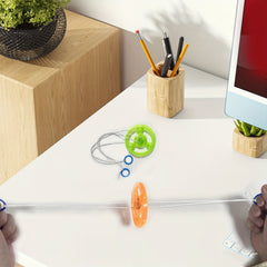 6pcs Glow Flywheel Light Up Toys Flash Flywheel with Pull Cord
