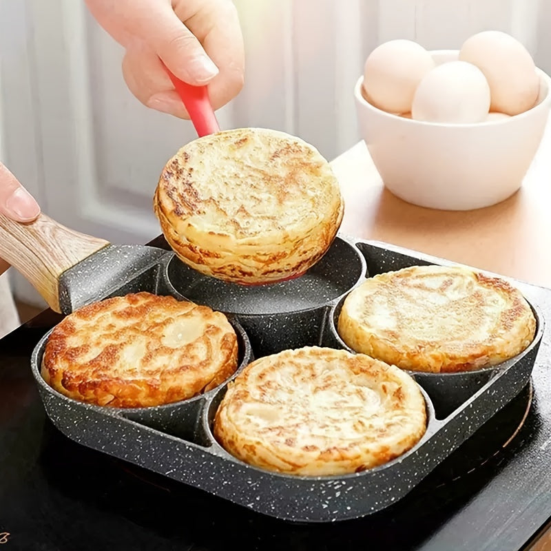 1pc Four hole Fried Egg Pot Non stick Fry Pan For Egg Burger Pan