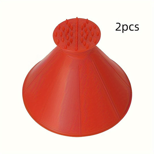 2pcs Outdoor Windshield Ice Snow Removers Cone Shaped Tools
