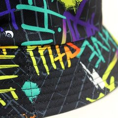 Sunshade Letter Print Bucket Hat for Men Women