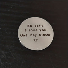 Deployment Gift Pocket Coin Love Token Military Long Distance Gift