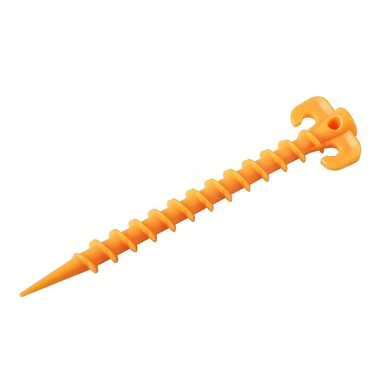 Camping Tent Pegs Set - 12 Ground Nails Stakes - Outdoor Screw Nails Stakes Pegs