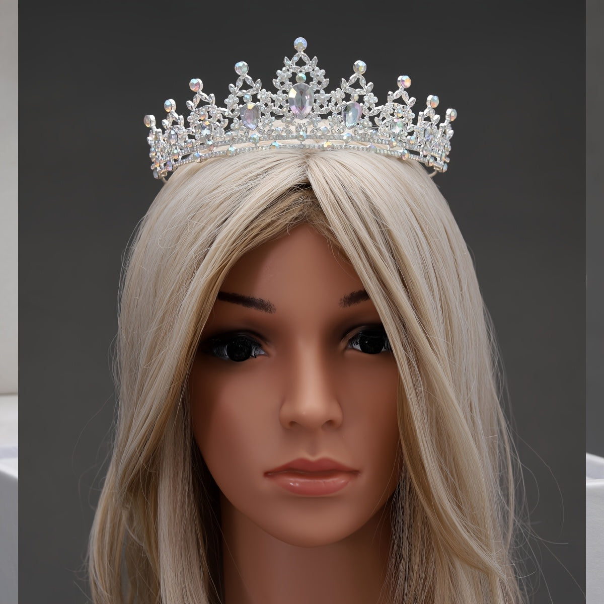Rhinestone Crown Hair Accessory for Princess Dress Up