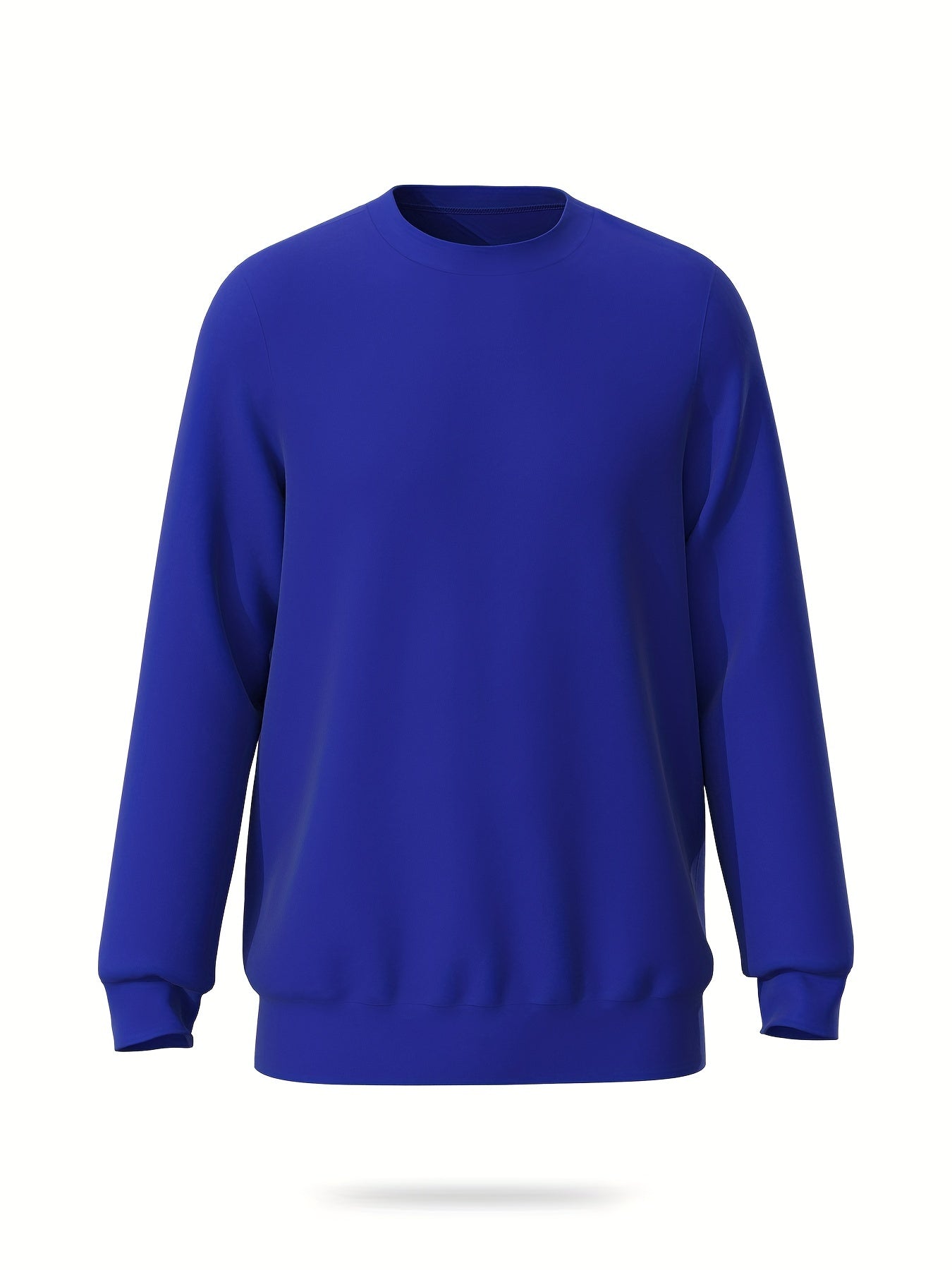 Men's Casual Stretch Pullover Sweatshirt Long Sleeve Crew Neck Tops