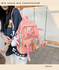 4pcs Student Schoolbags for Teenage Girls Backpacks Bookbag Tote Shoulder