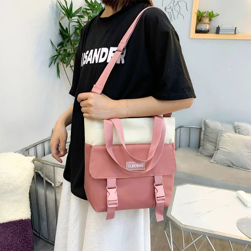 Canvas School Bag for Teenagers Girls Student Women Travel Backpacks