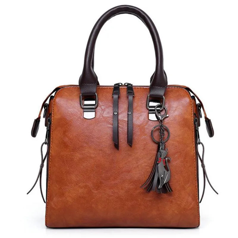 4pcs Women's Bag Set Solid PU Leather Handbag Messenger Shoulder Wallet Bags