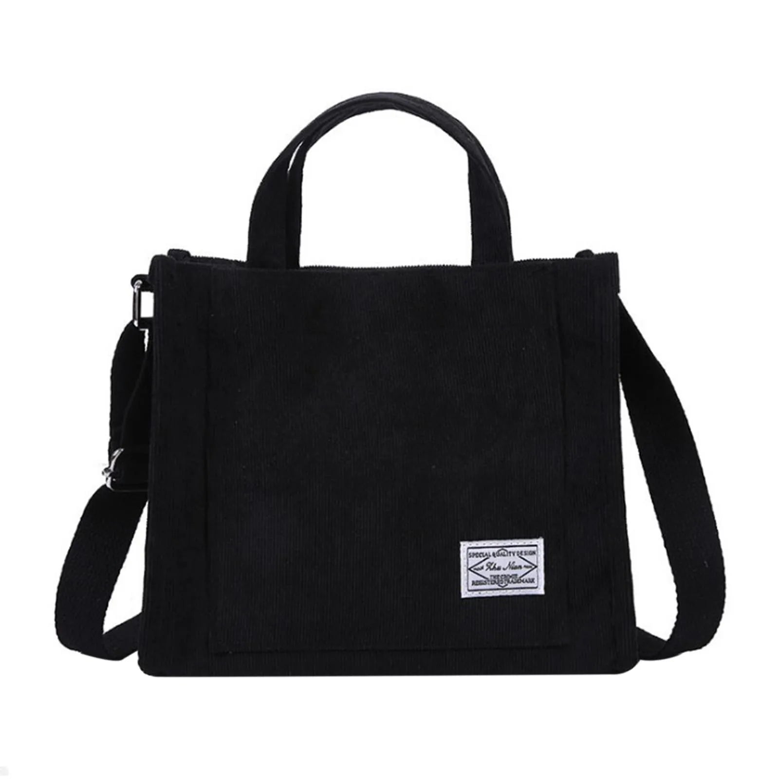 Women Corduroy Travel Tote Purse Cross-body Shoulder Bag