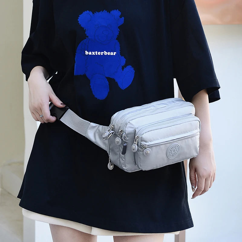 Multifunctional Shoulder Bags High Density Nylon Waist Backpacks