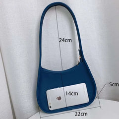 5 Colors Shoulder Bags Women PU Leather Popular Bag Retro Top-handle