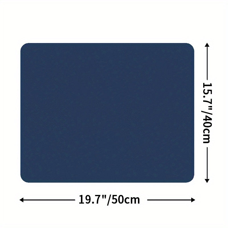 Solid Rectangle Dish Drying Mat Non-Slip Absorbent Placemat