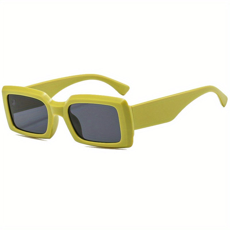 Y2K Rectangle Sunglasses UV400 Sun Shades For Beach Travel