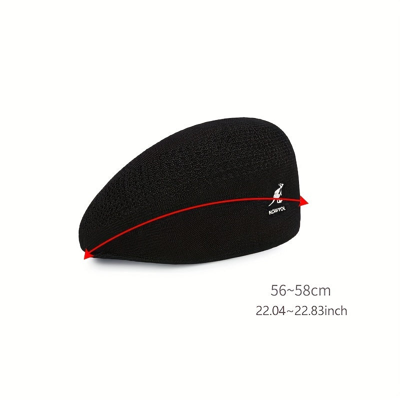Animal Embroidery Beret Solid Painter Cap Unisex Octagonal Hat