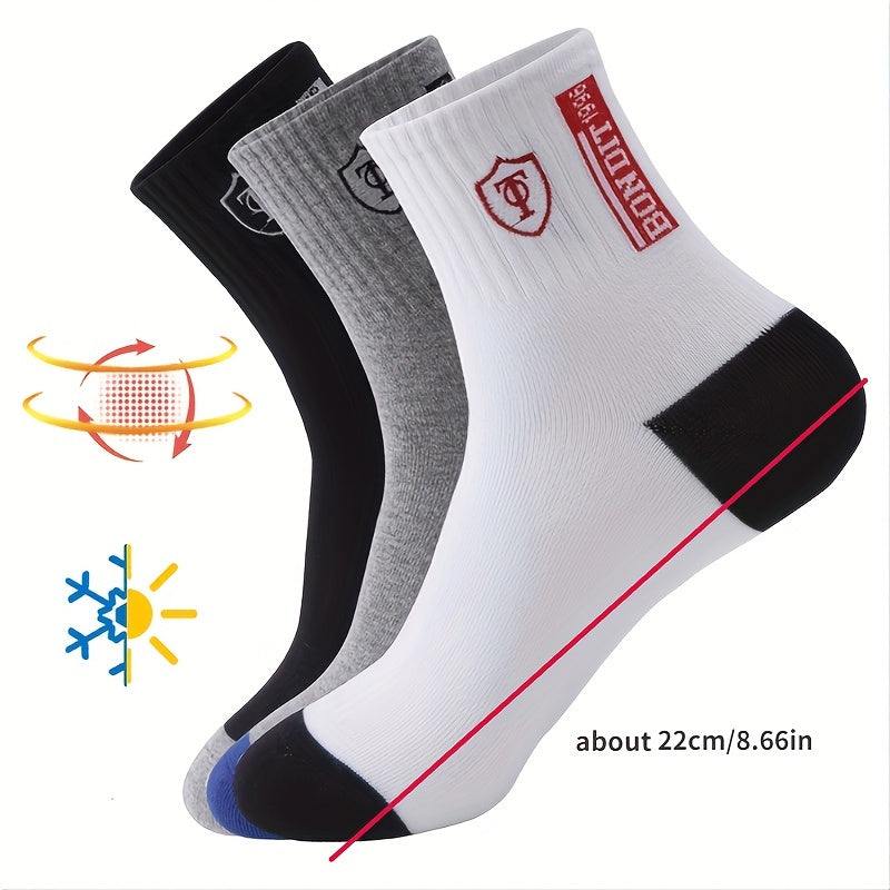 Breathable Moisture Wicking Athletic Socks - 6 Pairs