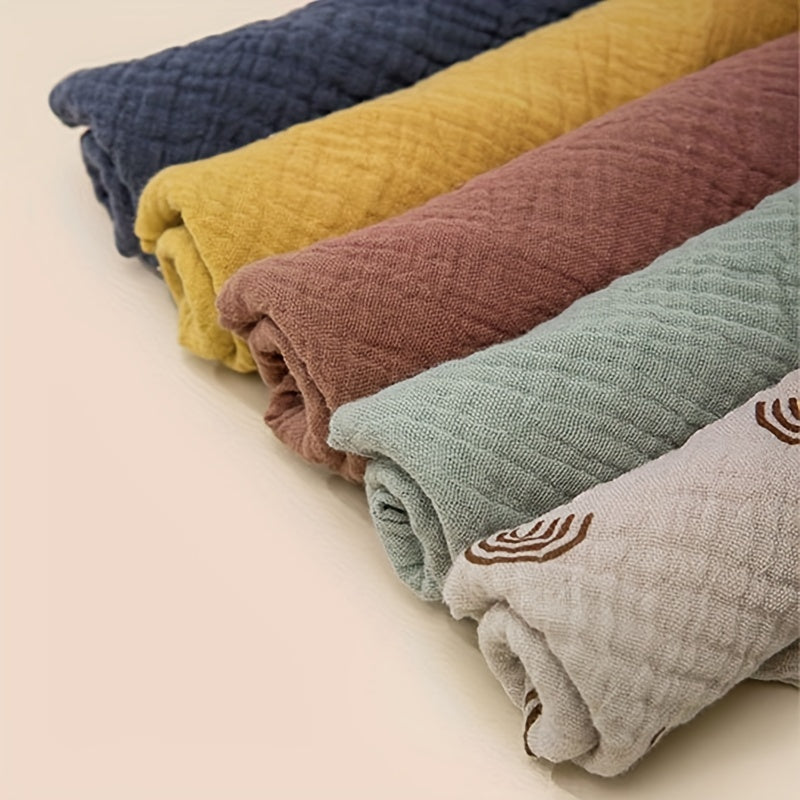 5pcs Square Cotton Baby Face Towels Soft Absorbent Gauze Baby Towel Set