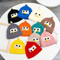 Bird Pattern Knitted Hat for Kids Under 8 Years Old - Baby Birthday Gift