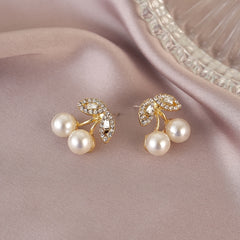 Cherry Earrings High end Light Stud Earrings