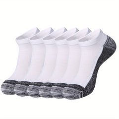 6 Pairs Men's Casual Shock Absorb Breathable Socks for Outdoor Training