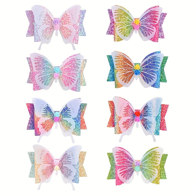Girls Butterfly Bow Hair Clip for Party Gift Kids