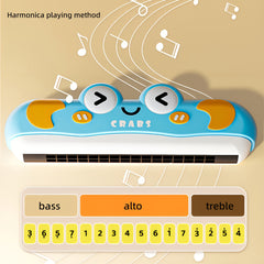 Cartoon Harmonica Toy for Kids 32 Hole Beginner's Whistle Instrument