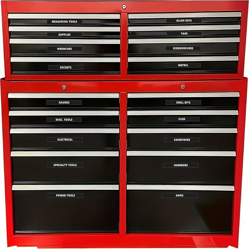 44pcs Waterproof Toolbox Organization Label Sticker PVC Sticker 10