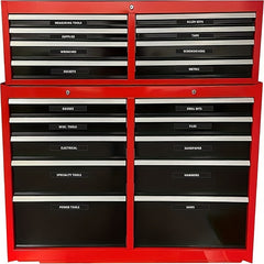 44pcs Waterproof Toolbox Organization Label Sticker PVC Sticker 10