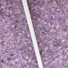50g Natural Lavender Amethyst Crushed Stones Healing Quartz Crystals