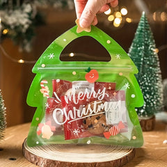 10pcs Christmas Gift Bags for Candy Packaging