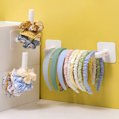 2pcs Adhesive Scrunchie Holder Stick Waterproof Organizer